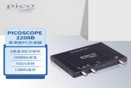 PicoScope 2208B 便携示波器 100MHz带宽 2模拟通道